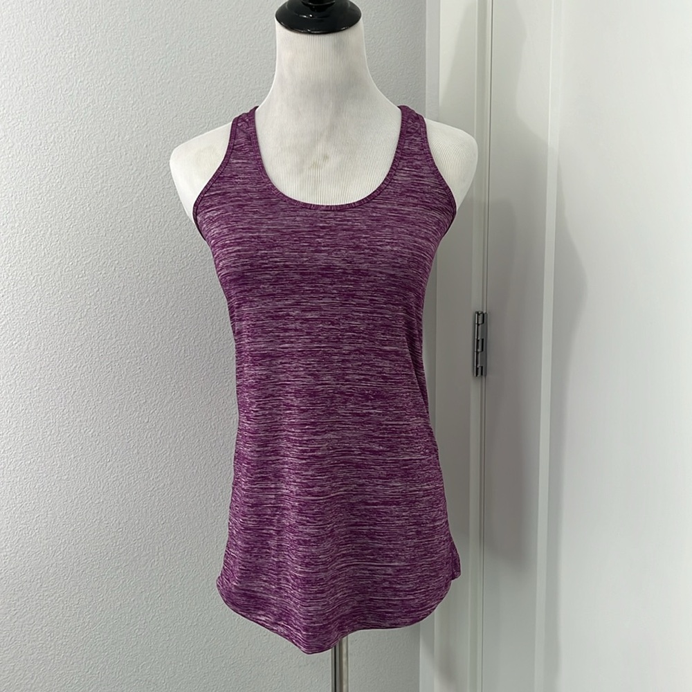 Lululemon Small Heathered Purple Racerback Athletic Tank Top - Picture 2 of 8